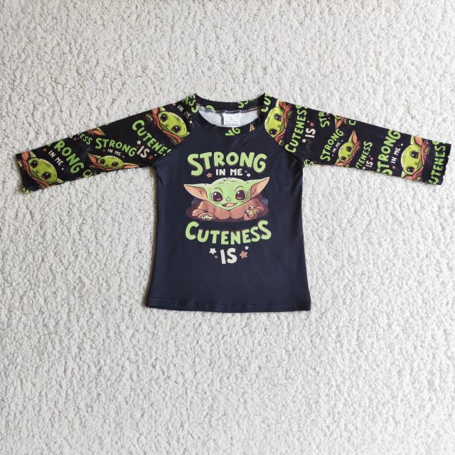 Cartoon pattern Long Sleeve Boy Top