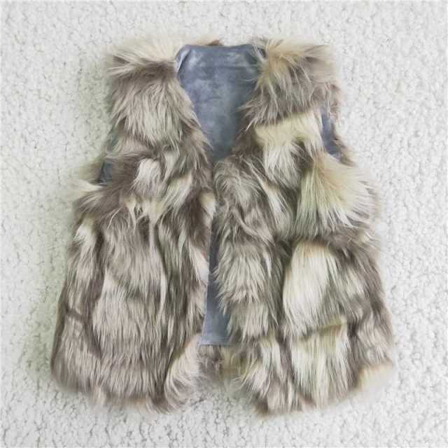 Plush vest jacket