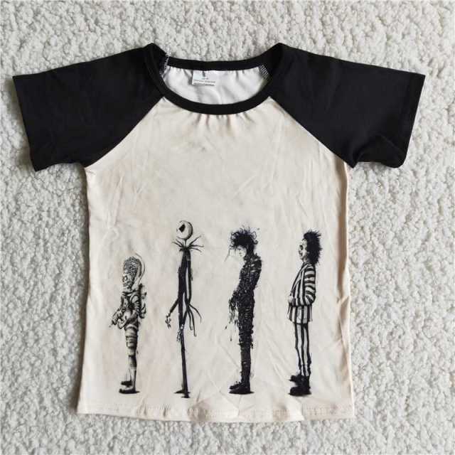 Four Person Jack Halloween Short Sleeve Boy T-shirt