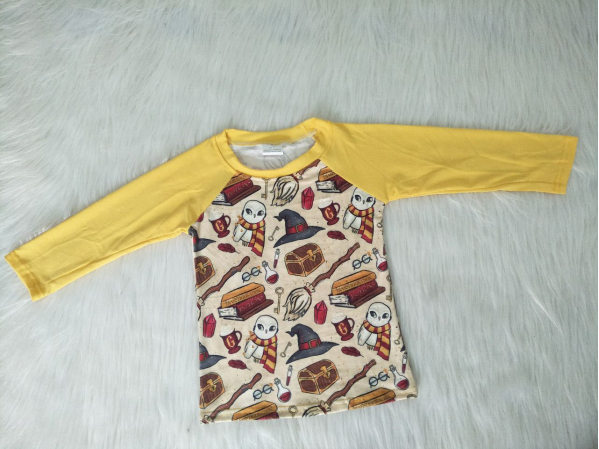 Yellow Harry Potter Long Sleeve Boy Top