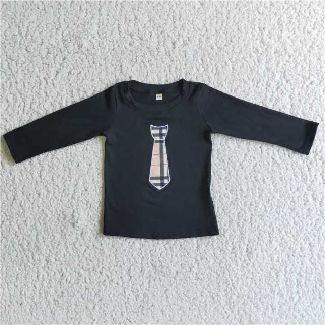 Embroidery Design Long Sleeve Boy Top
