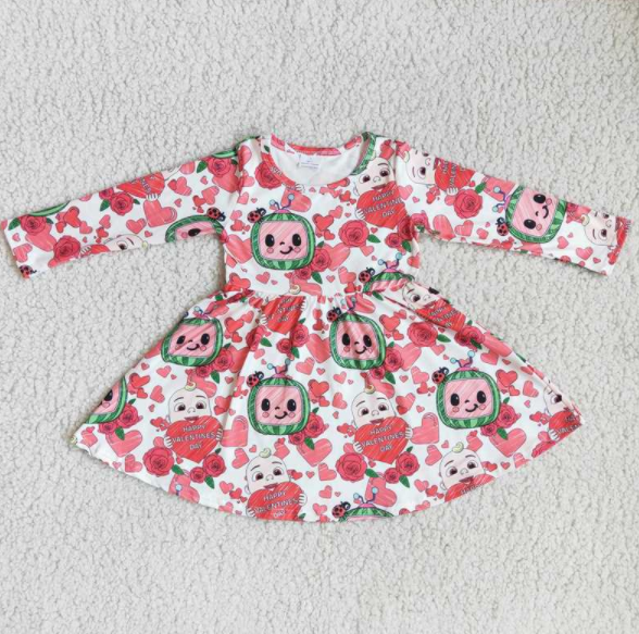 Valentine's Day love pattern dress