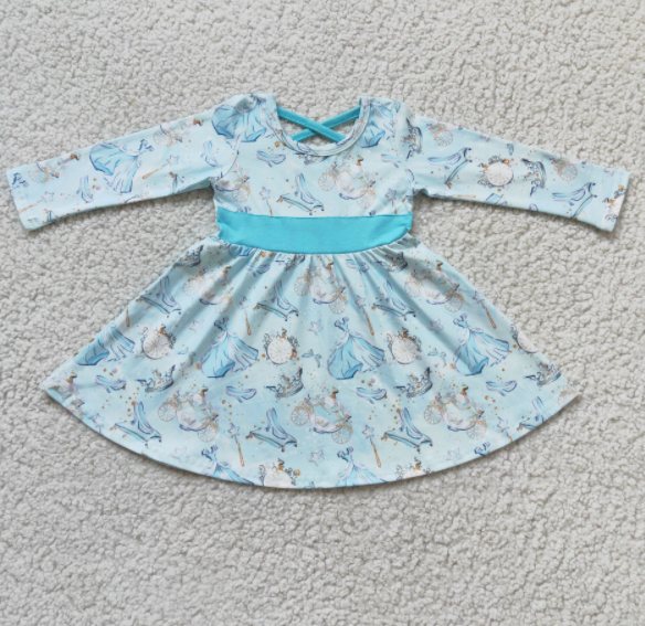 blue girl dress