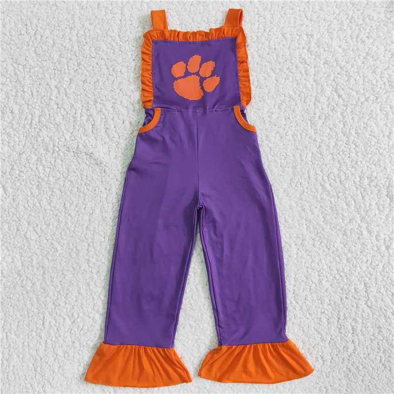 Purple overalls casual wear