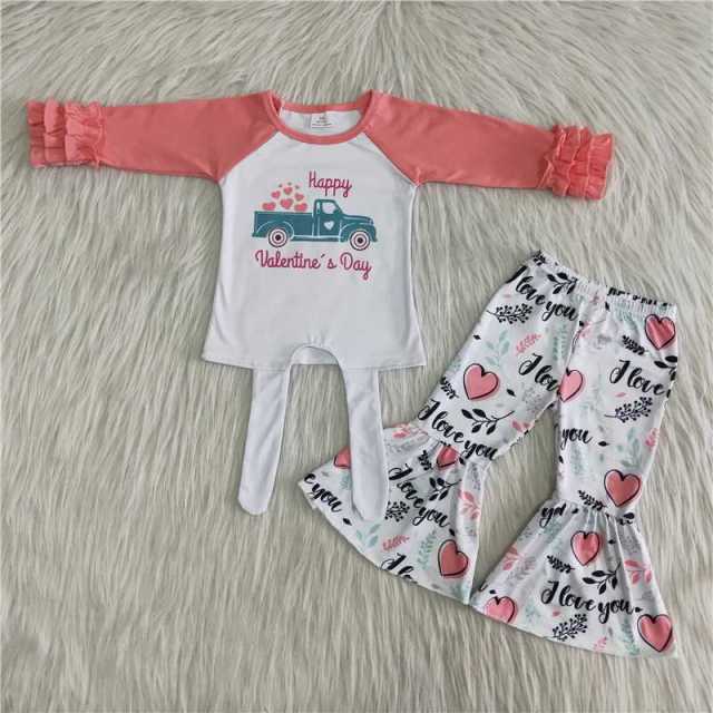 Valentine's day pink truck tie lace suit