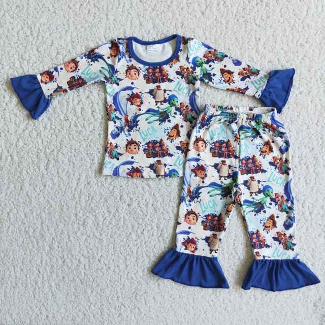 Baby girls LUCA Cartoon Girl Long Sleeve Pajama Set