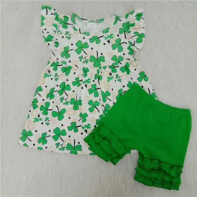 Shamrock Flying Sleeve Green Shorts