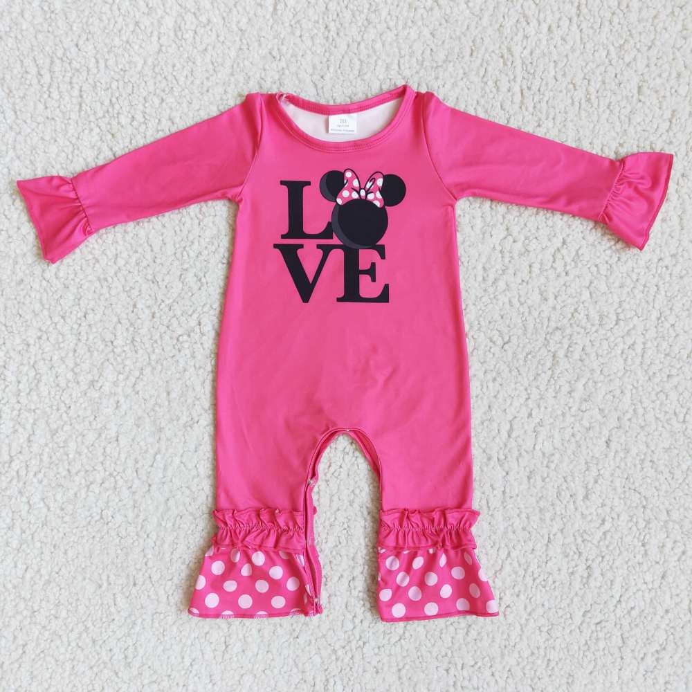 rabbit pattern romper