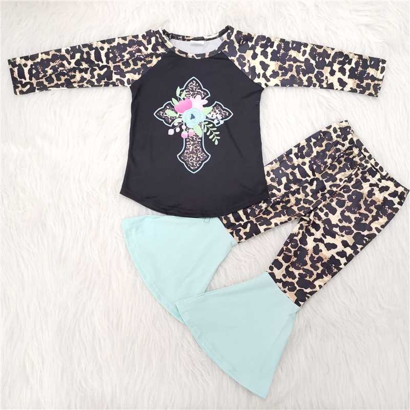 Easter cross leopard print suit