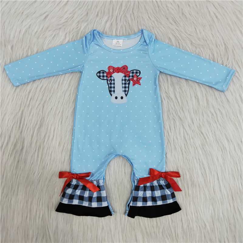 casual wear Bull head pattern romper