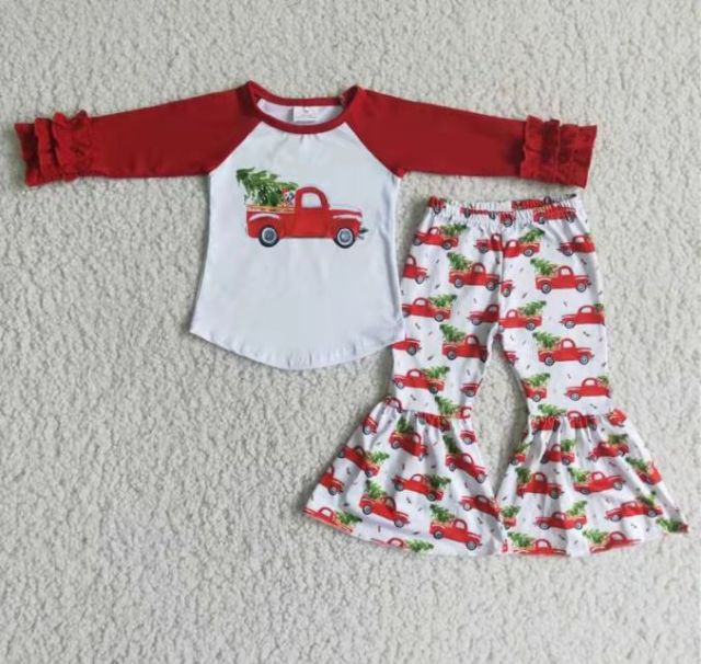 children  Christmas clothes girl set