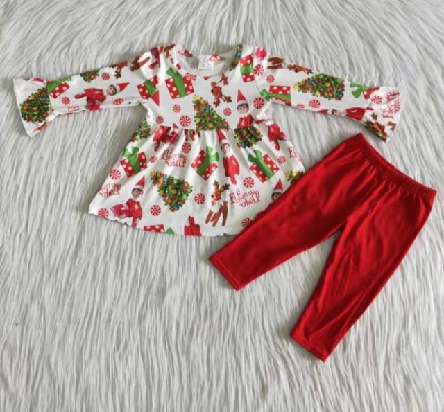 kids girl  Christmas outfits