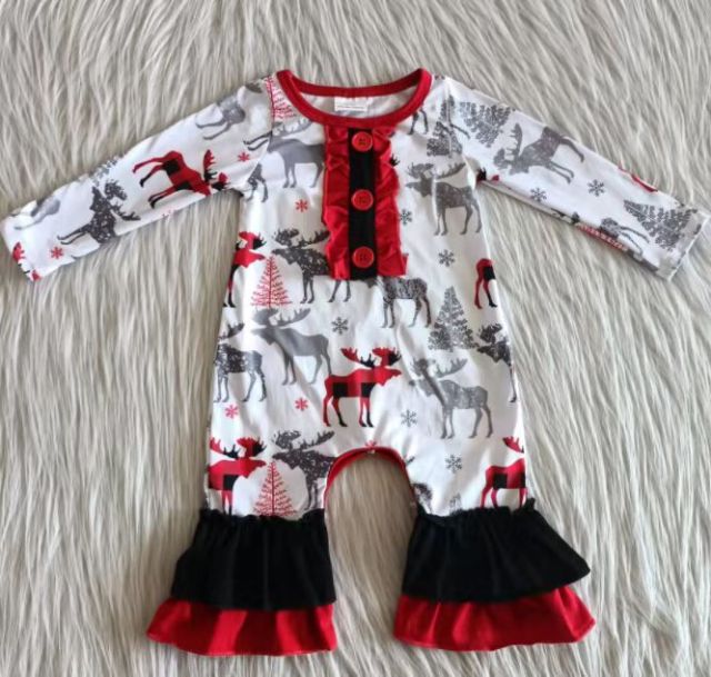 baby  girl Christmas romper