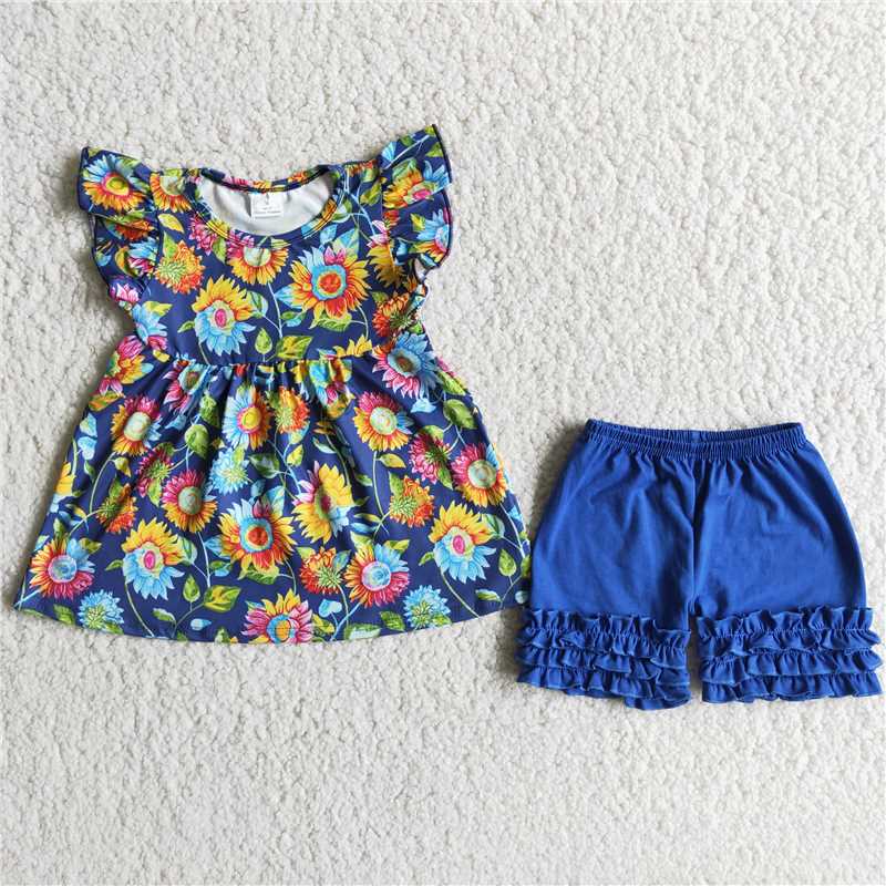 Sunflower blue suit