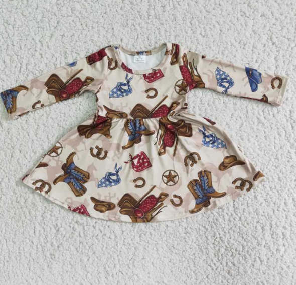 Winter boots girl dress