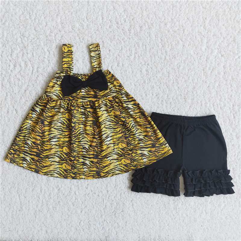Tiger pattern sling and bow set