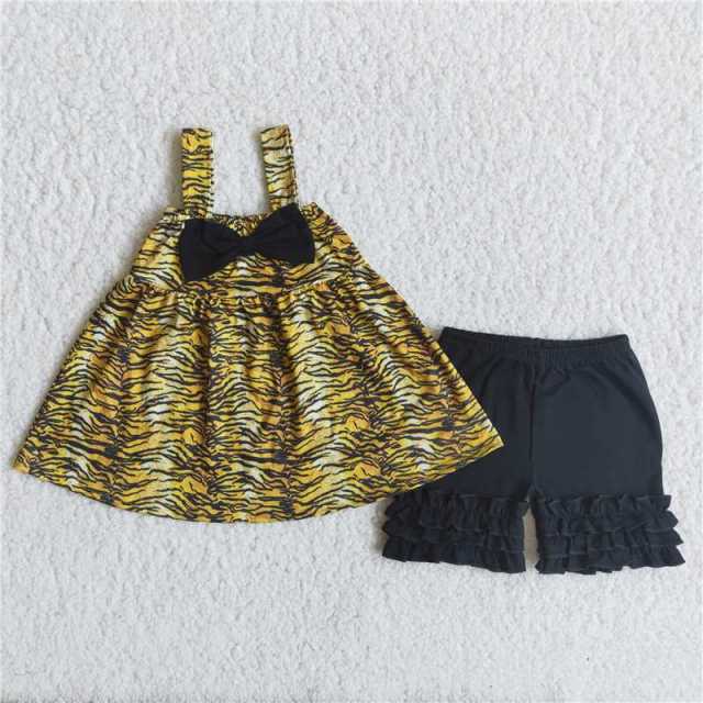 Tiger pattern sling and bow set