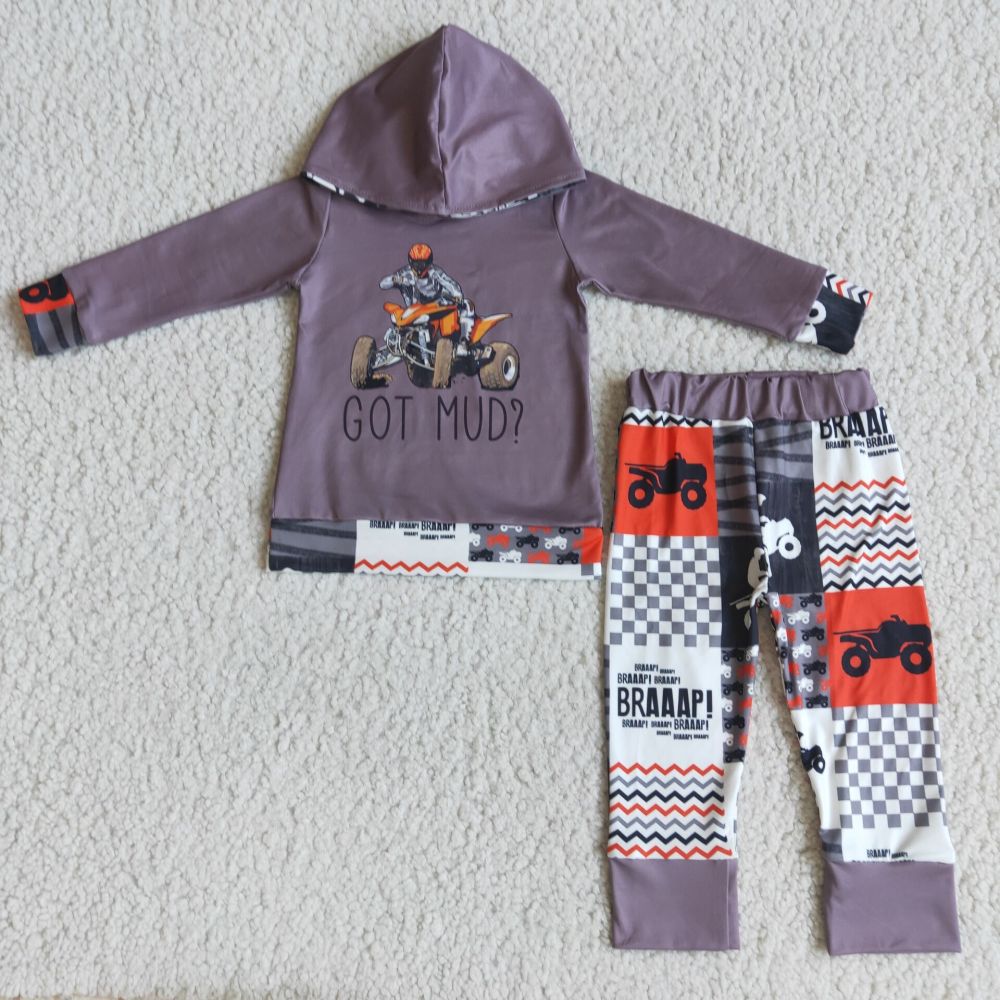 Baby boys kart long-sleeved trousers boutique suit