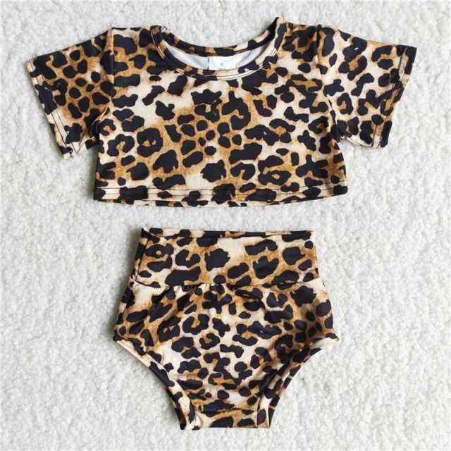 Leopard short sleeve sets