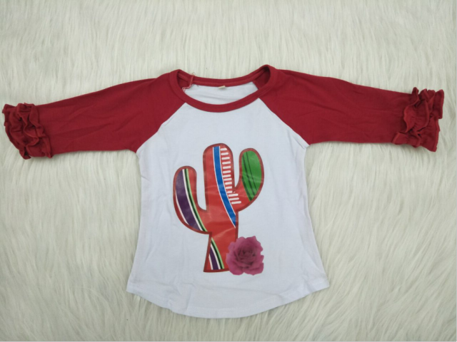 girls long sleeve Cactus shirt