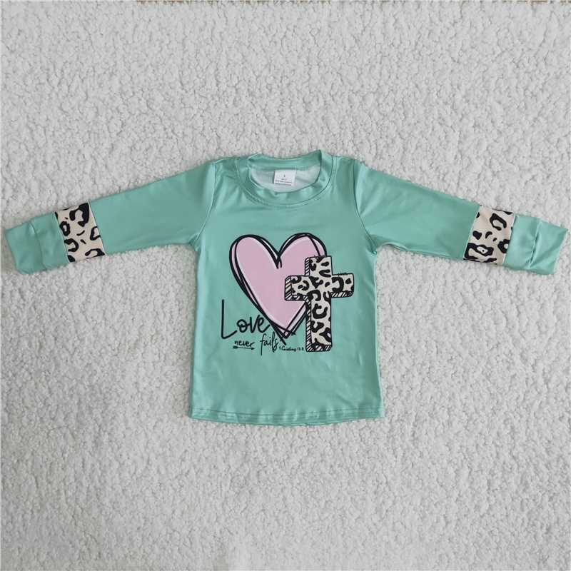 girls long sleeve easter shirt