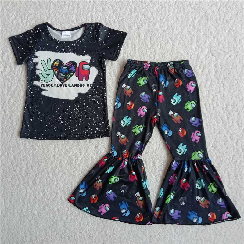 Baby girls  short-sleeved  suit