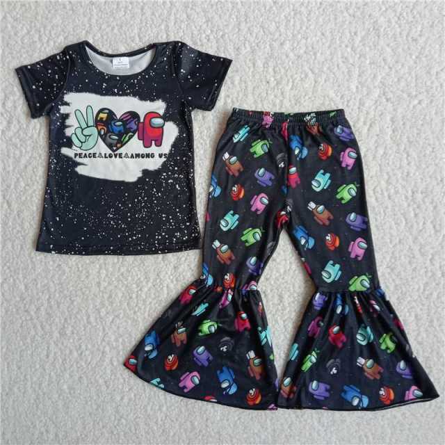 Baby girls  short-sleeved  suit