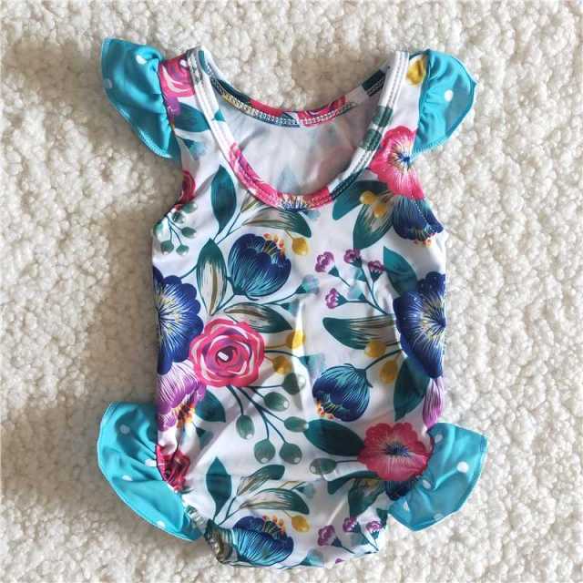 Baby Girls summer flower swimsuit
