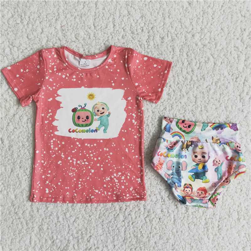 pink short summer clothes