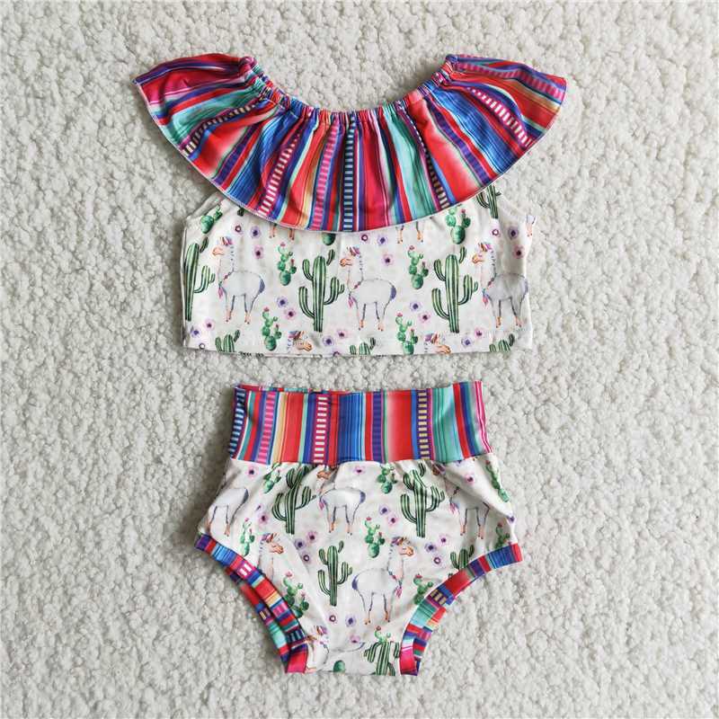 sleeveless Cactus pattern summer sets