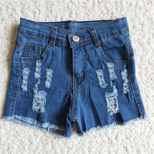 baby summer clothes light blue short denim pants