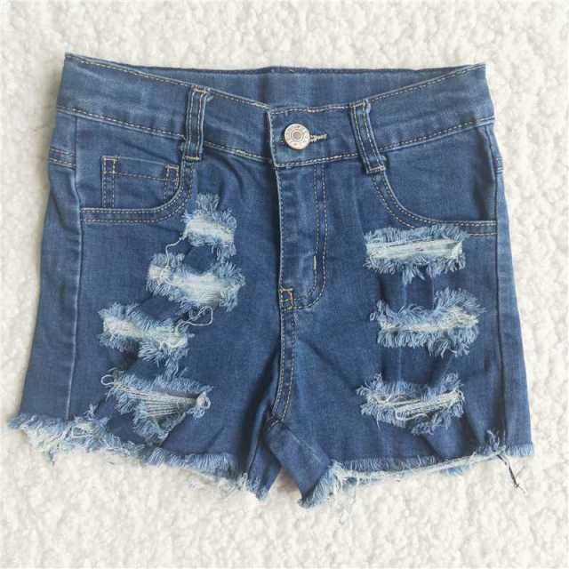 tassel short denim pants