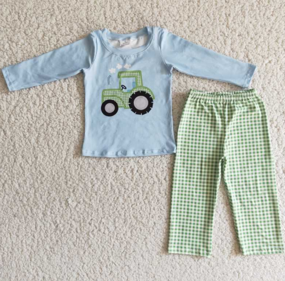 kids boutique outfits 2 pieces boy fall sets