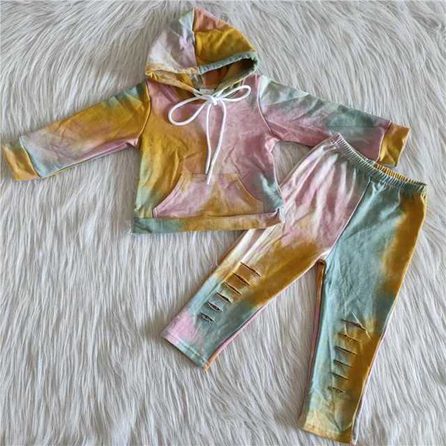 kids\ boutique outfits long sleeve with pants  hooded sweater suit