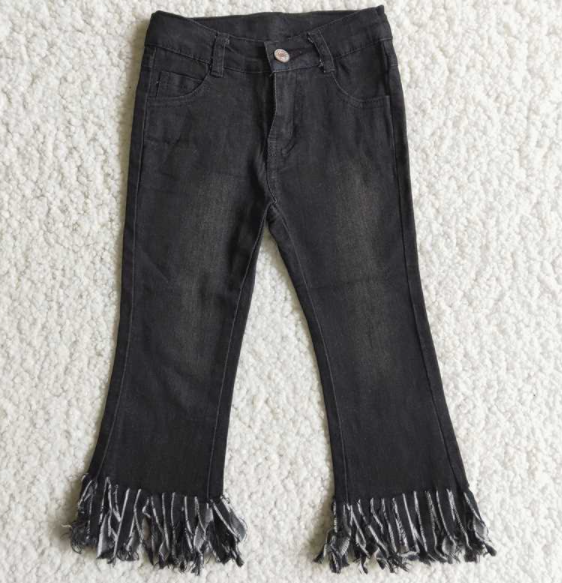 kids boutique clothes jeans black girls denim pants