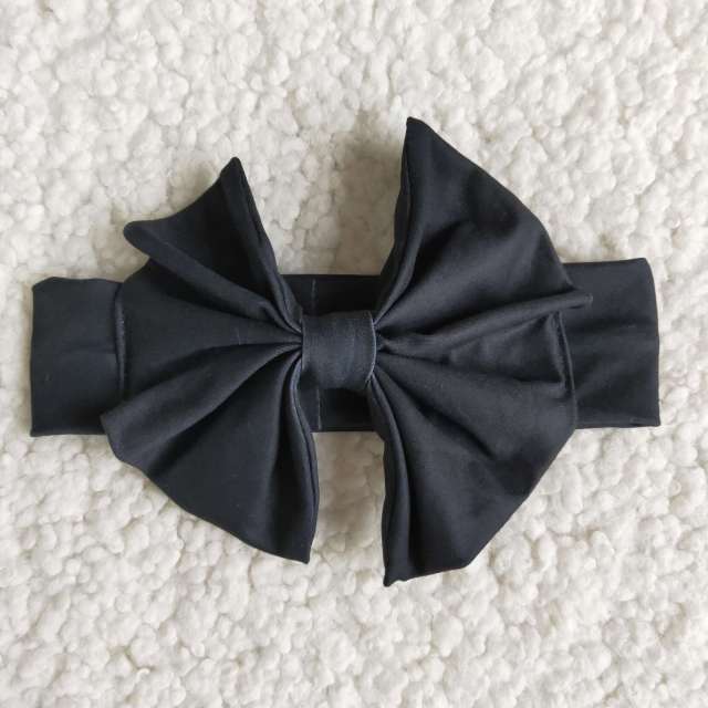 baby black cotton  bow