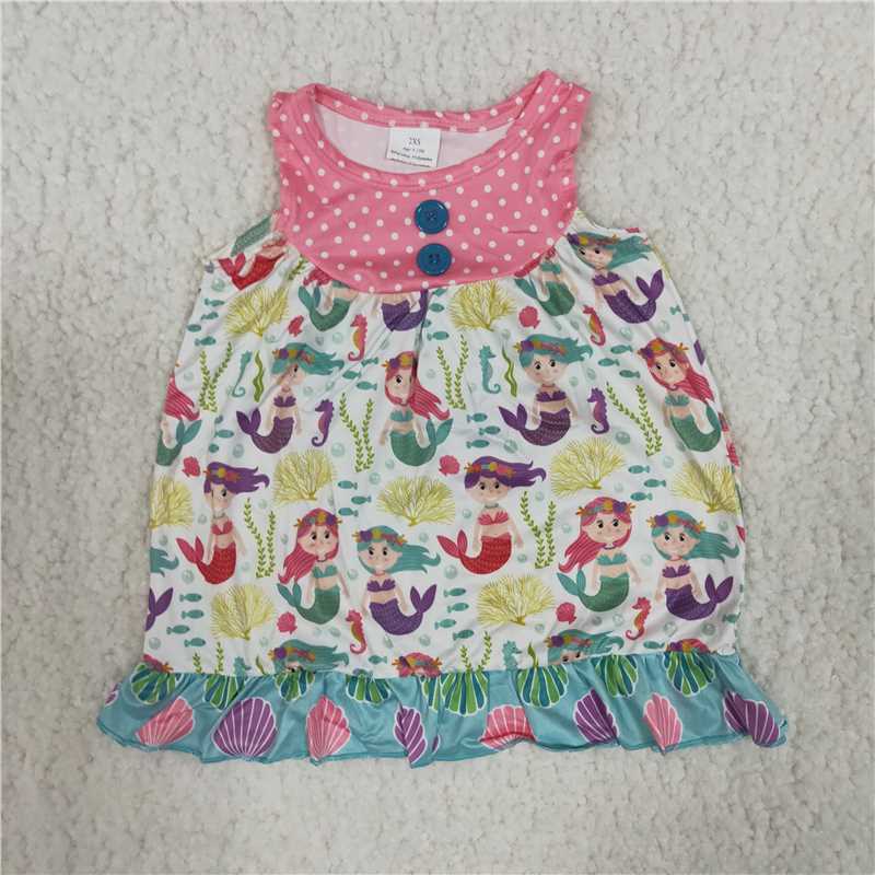 Baby girls cartoon boutique lace dress