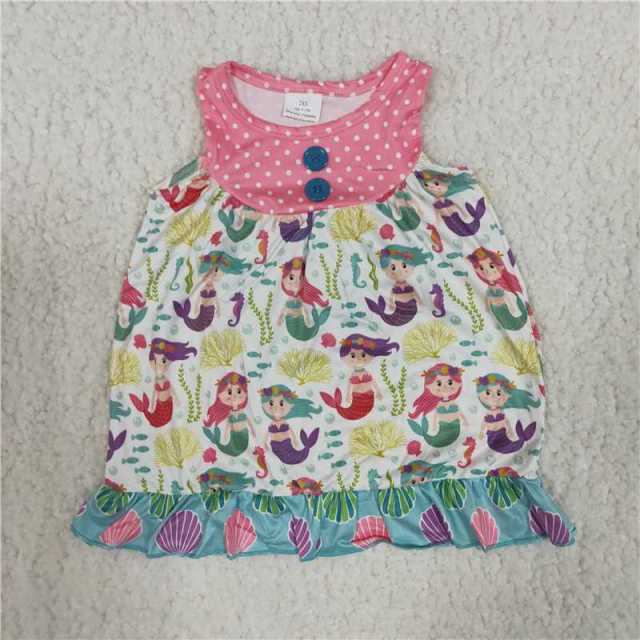 Baby girls cartoon boutique lace dress