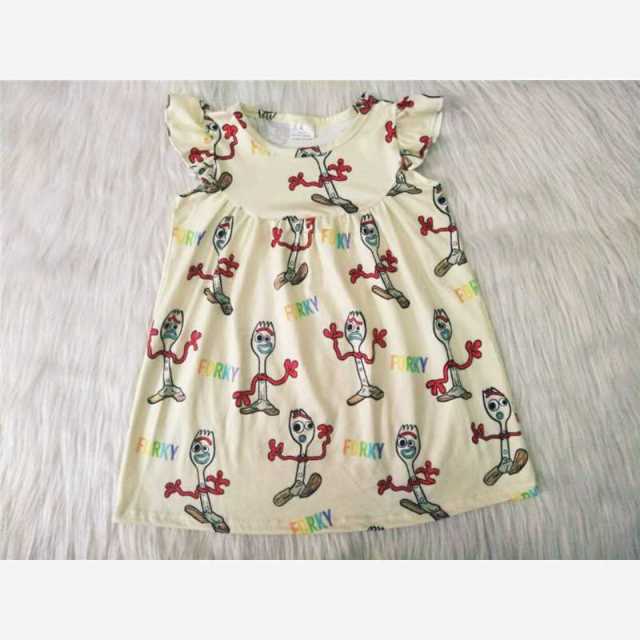 Toy cartoon character little flying sleeve dress