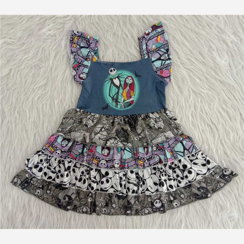 Devil little flying sleeve lace dress