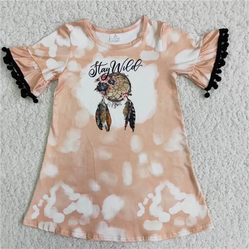 Kids Girl Clothes Earth Flower Dress