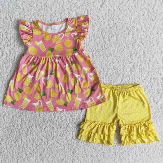 Girls  Summer Lemon Set