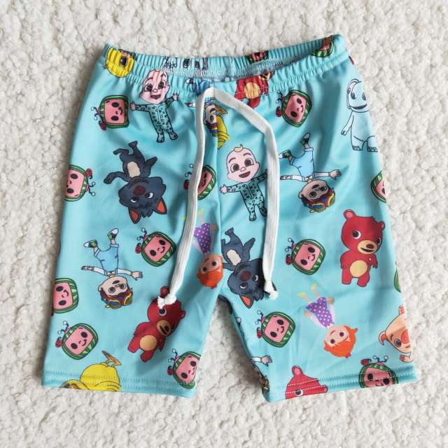 kids boy's cartoon Swimming pants