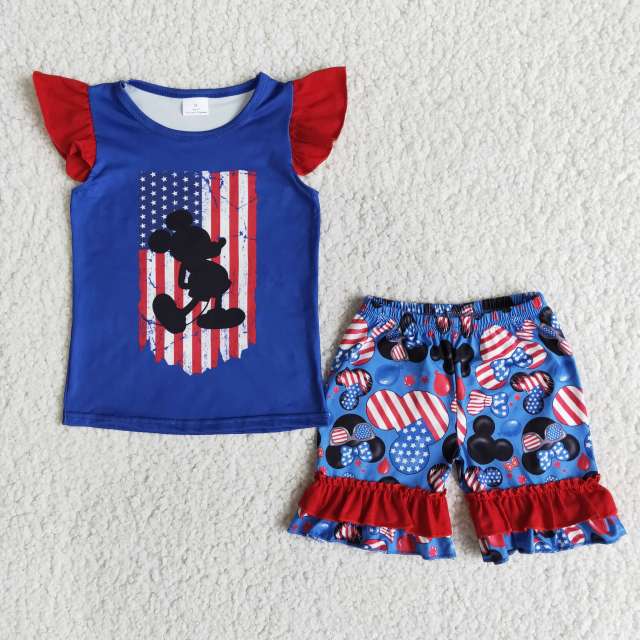 kids girl's sleeveless shorts outfit