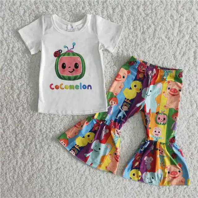 Cute girl's short sleeve sets