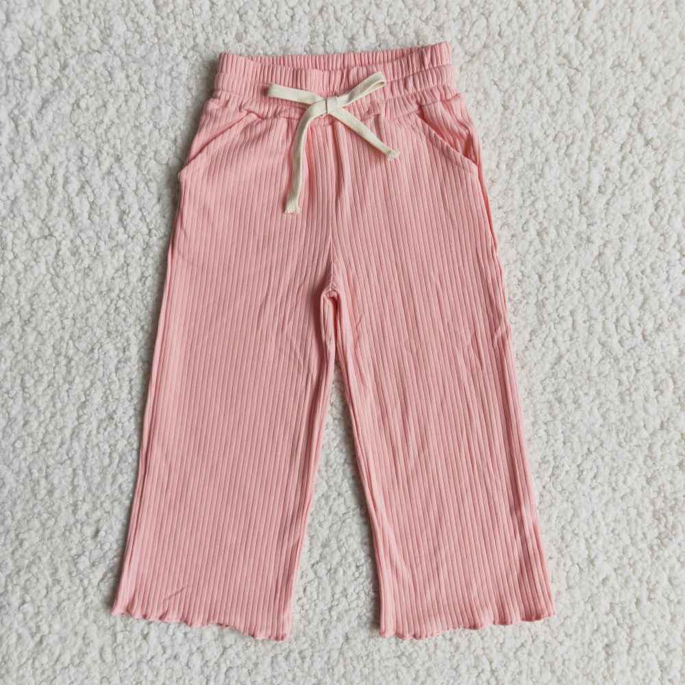 cotton naked powder long pocket pants
