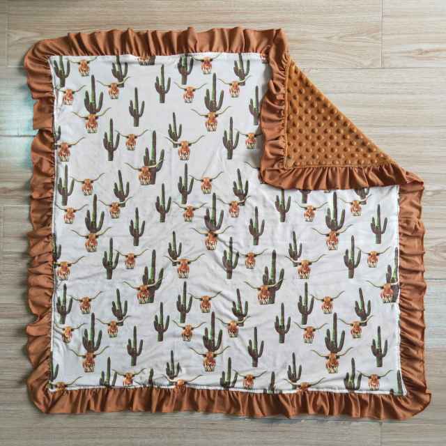 baby Cactus print blanket