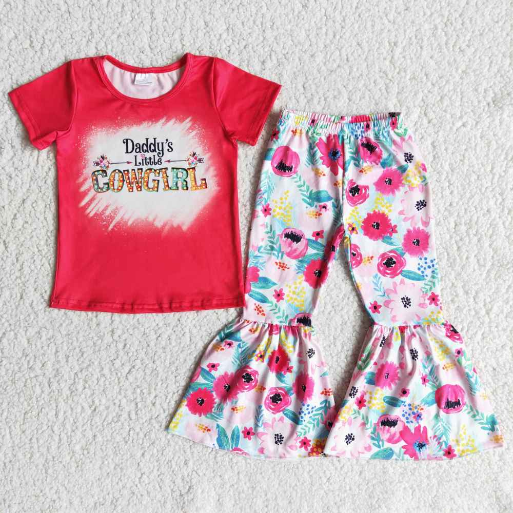 red top bell bottom pants cowgirl outfit