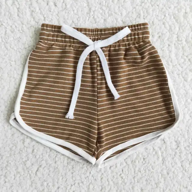 Kids Summer Cotton brown Girls Shorts