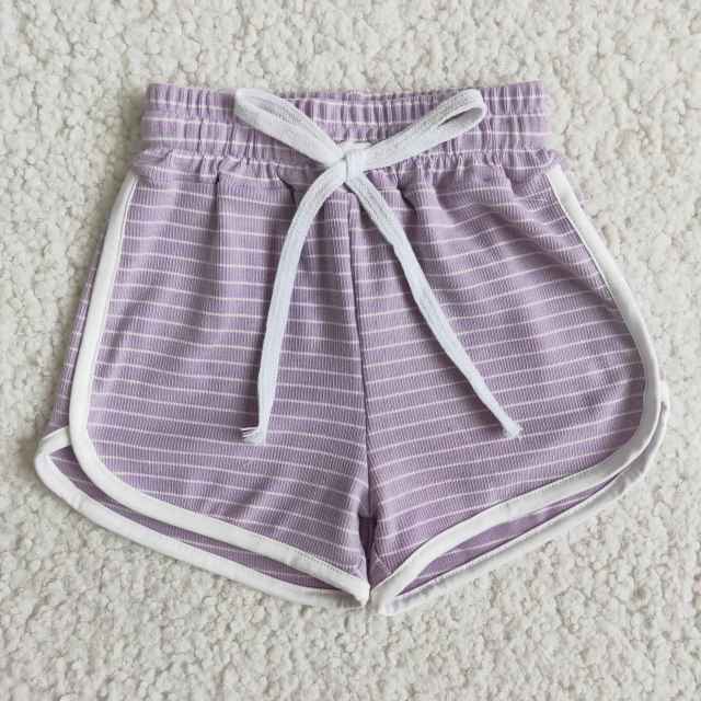 Kids Summer Cotton purple Girls Shorts